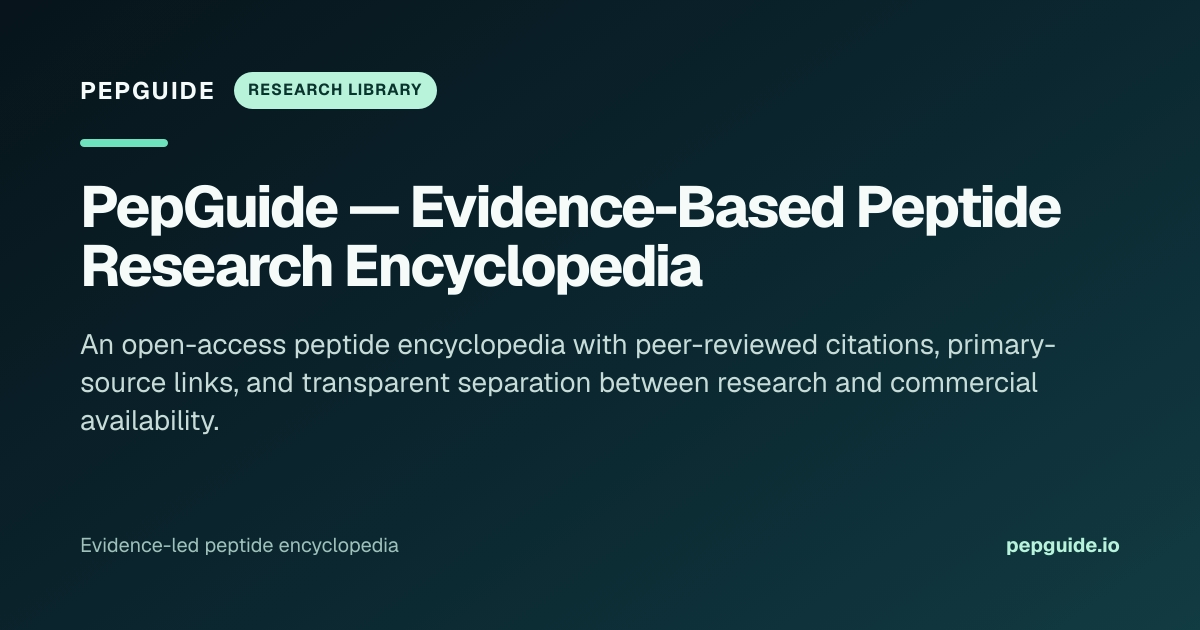 PepGuide — The World's Most Comprehensive Peptide Research Encyclopedia ...